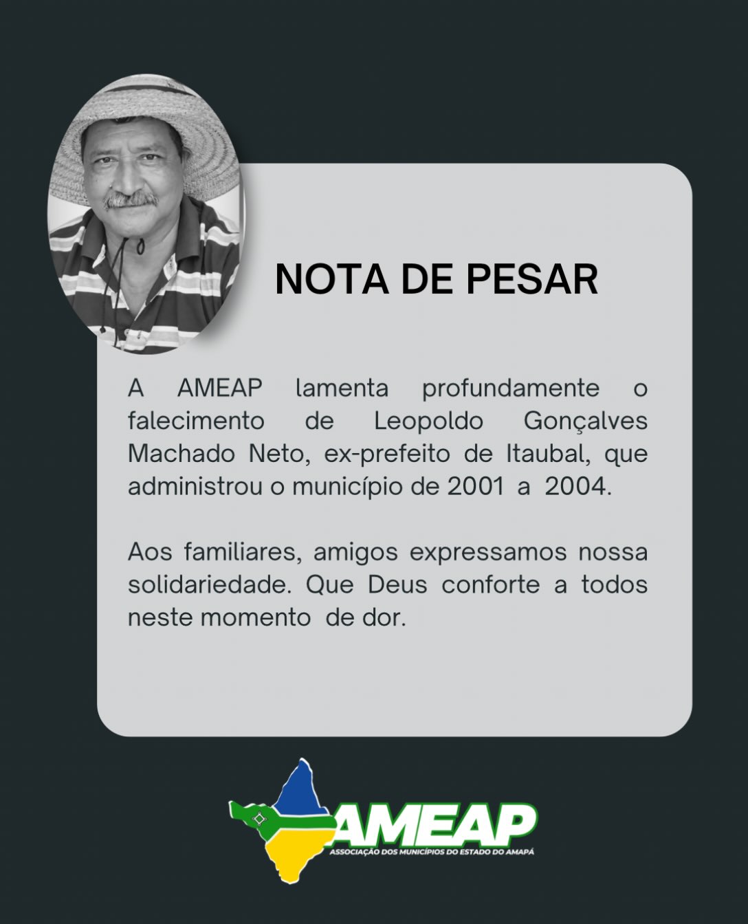 NOTA DE PESAR